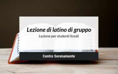 Lezione di latino di gruppo